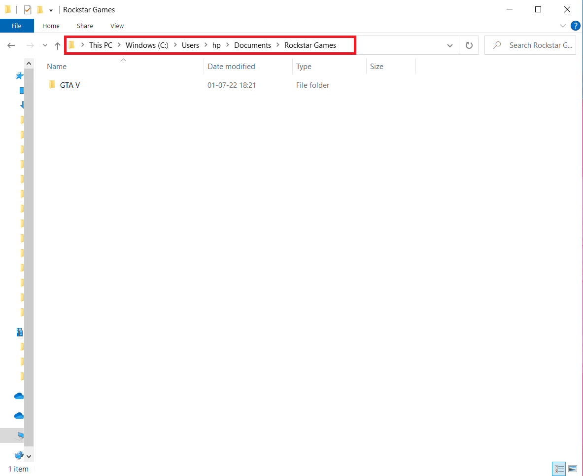 GTA rockstar games folder
