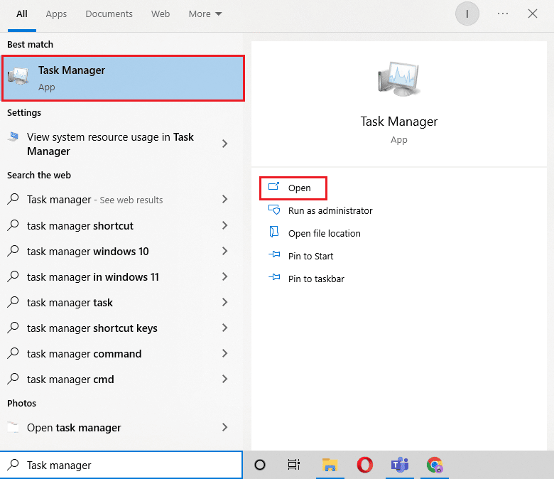 Open Task Manager 