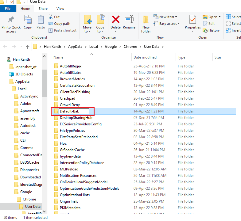 create a new user profile for Google Chrome