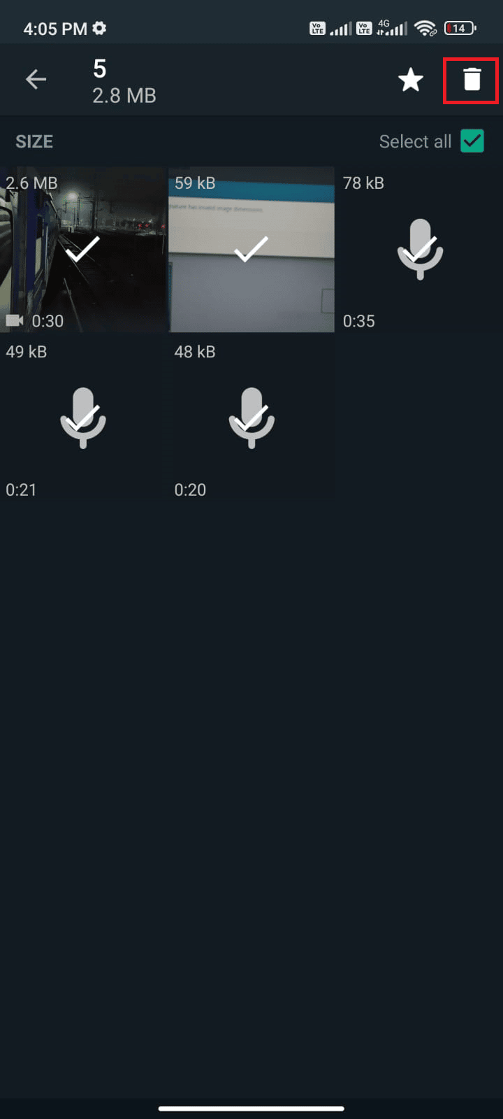 tap the Trash icon. Fix WhatsApp Keeps Crashing on Android