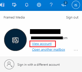 Click view account
