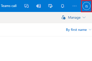 Click on the Profile icon