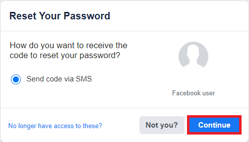 click on Continue to get an OTP on your mobile number