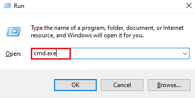 Type cmd.exe and press enter