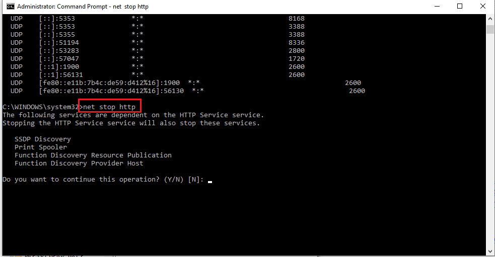launch Command Prompt as administrator. Fix The Process Cannot Access the File error on Windows 10