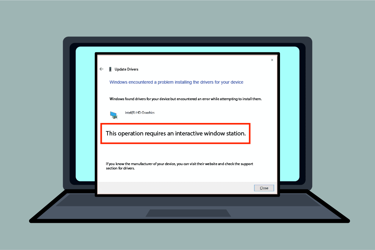 Fix This Operation Requires an Interactive Window Station
