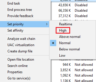 Select high