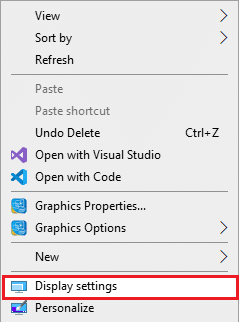 choose Display settings