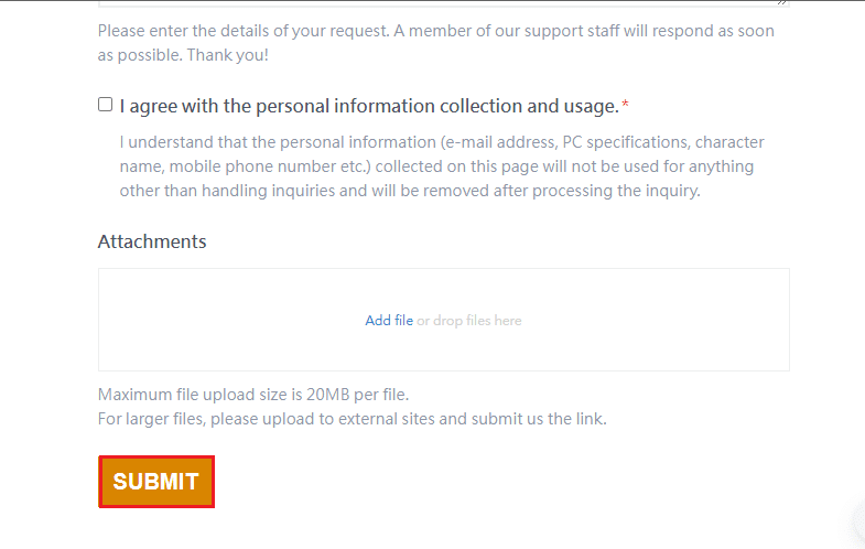 submit