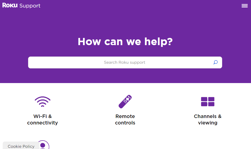 Contact Roku support