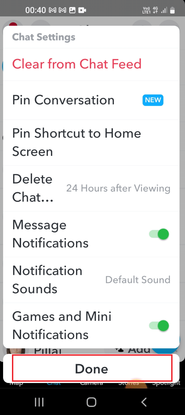Tap on the Done button 
