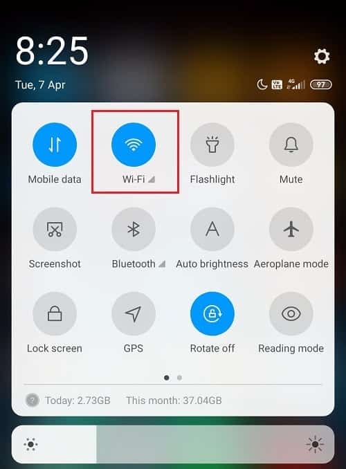 Turn ON your Wi-Fi from the Quick Access bar. 7 Ways to Fix Clubhouse App Not Working