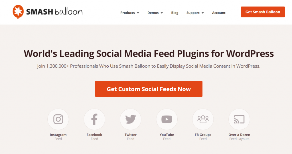 Smash Baloon Rss Feed Plugin