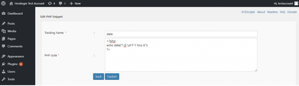 PHP Code Snippets page, Add New PHP Code Snippet. Add your desired PHP function