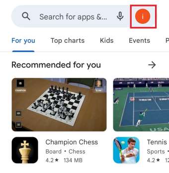 Tap on the alphabet icon