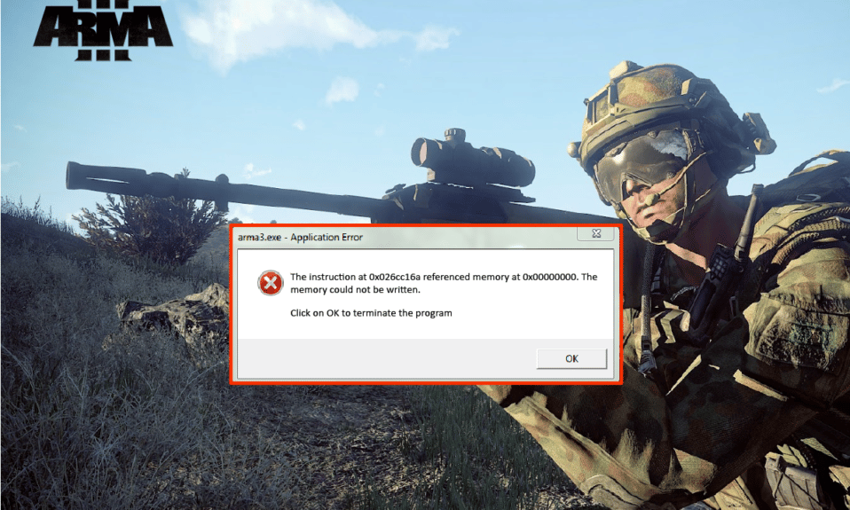 Fix Arma 3 Referenced Memory Error in Windows 10