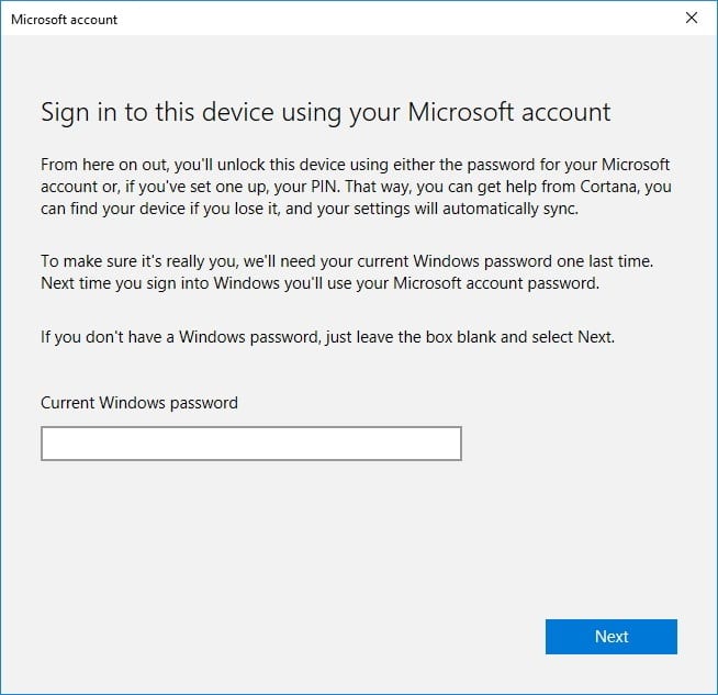 Create New User Account