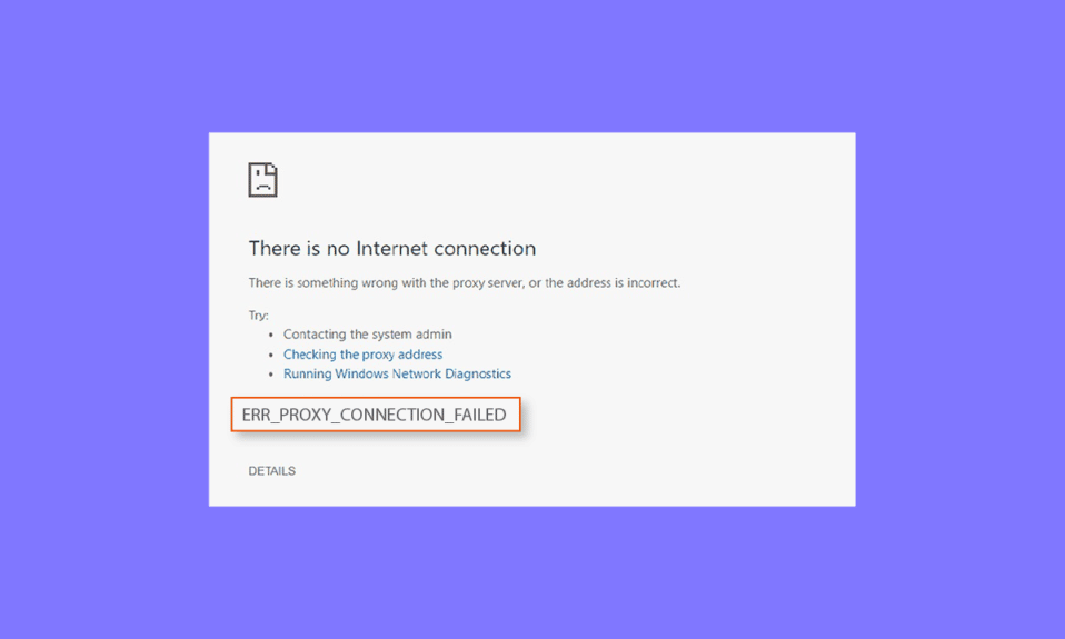 Fix Err Proxy Connection Failed Chrome Error