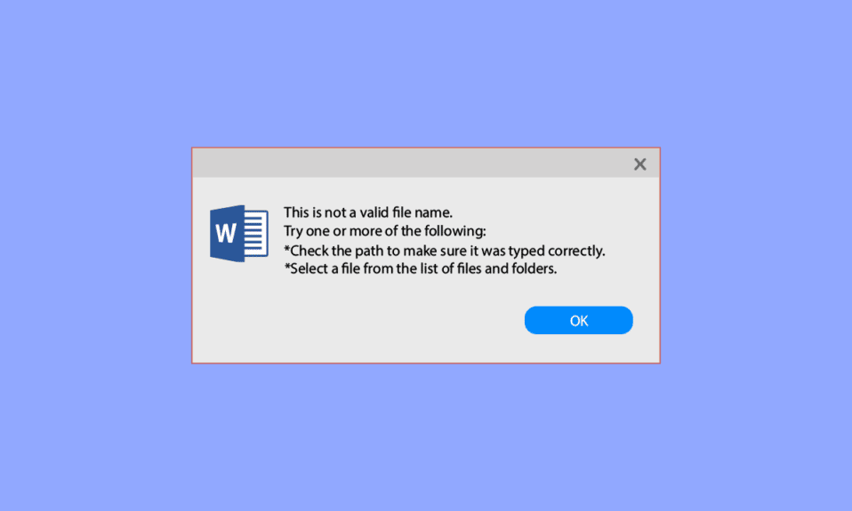 Fix Office 365 The Filename is Invalid When Saving Error