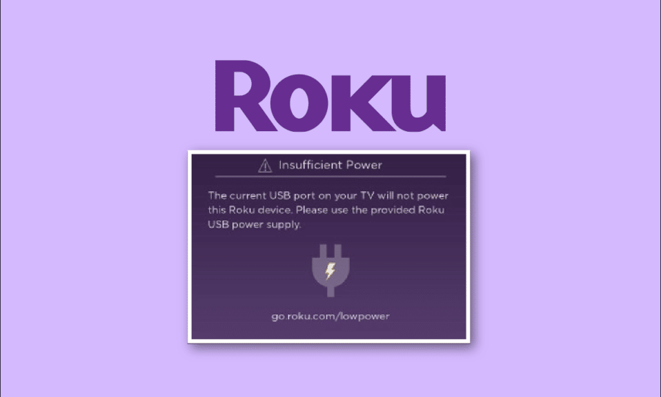 Fix Roku Low Power Error