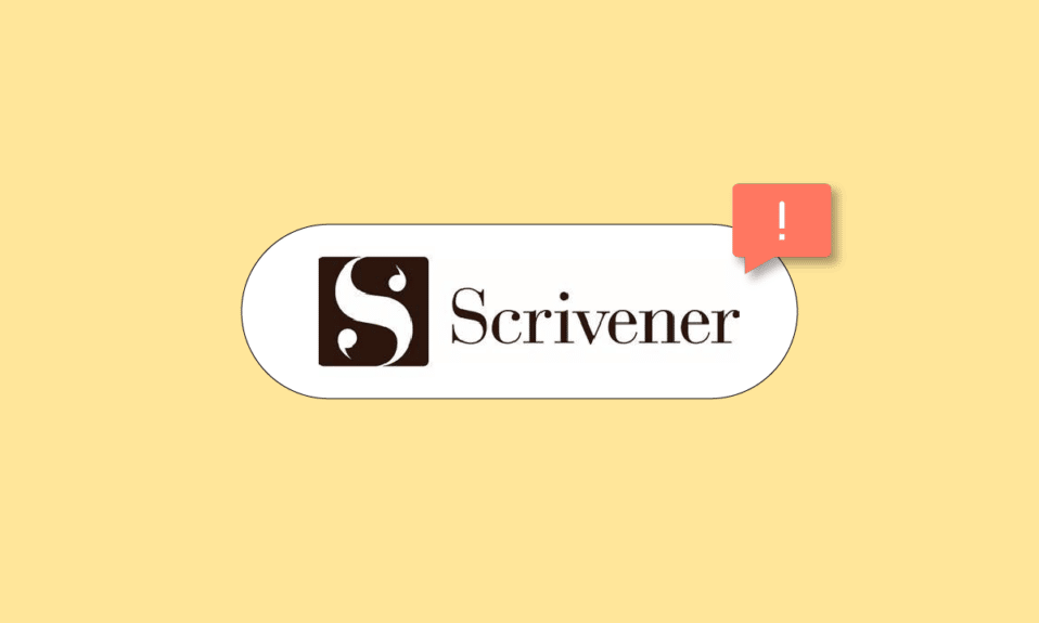 Fix Scrivener Not Responding on Windows 10