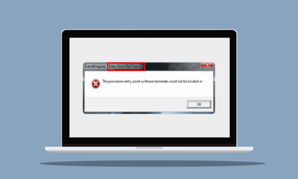 Fix The Procedure Entry Point Error on Windows