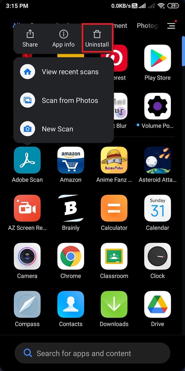 tap on Uninstall to remove the app from your Android phone. Fix Tinder Pictures Not Loading Error
