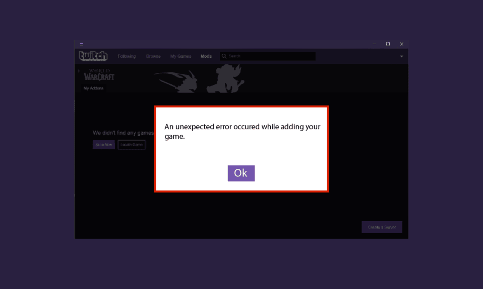 Fix Twitch App Not Detecting WOW Game and Addons