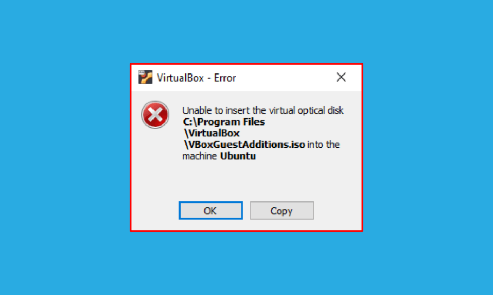 Fix Virtualbox Unable to Insert Virtual Optical Disk