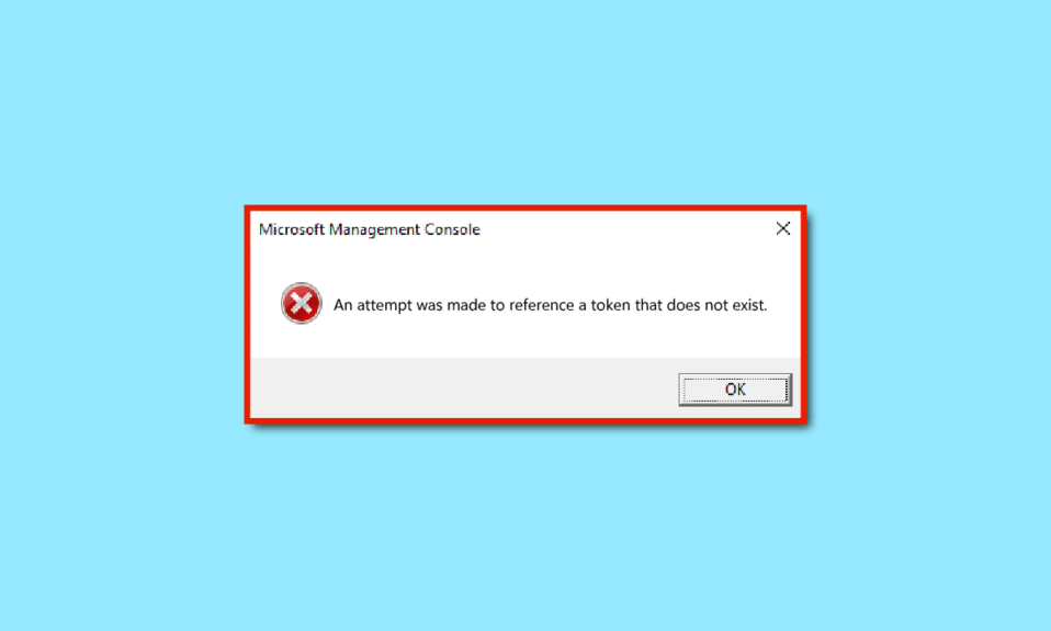 Fix Windows 10 An Attempt Was Made to Reference a Token