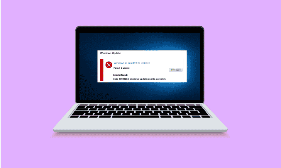 Fix Windows 10 Update Error 0xc1900204