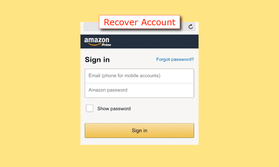 How Can You Recover Your Amazon Account