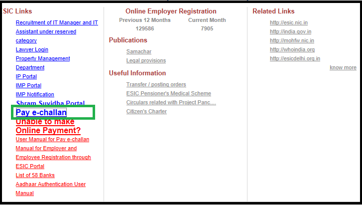online esic payment