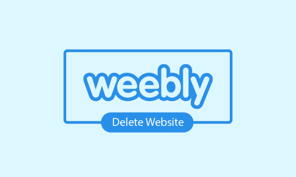 How to Delete Weebly Website