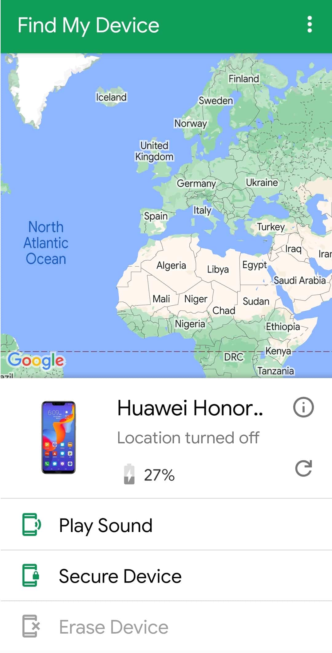 Google Find My Device App