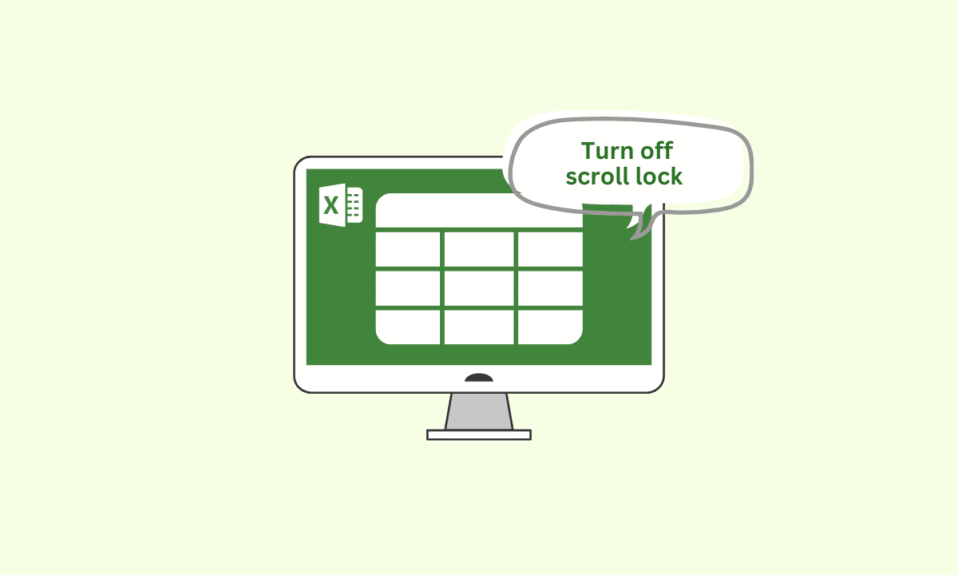 How to Turn Off Scroll Lock in Excel