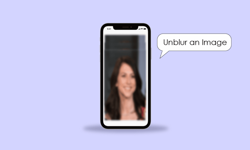 how to unblur an image on iphone