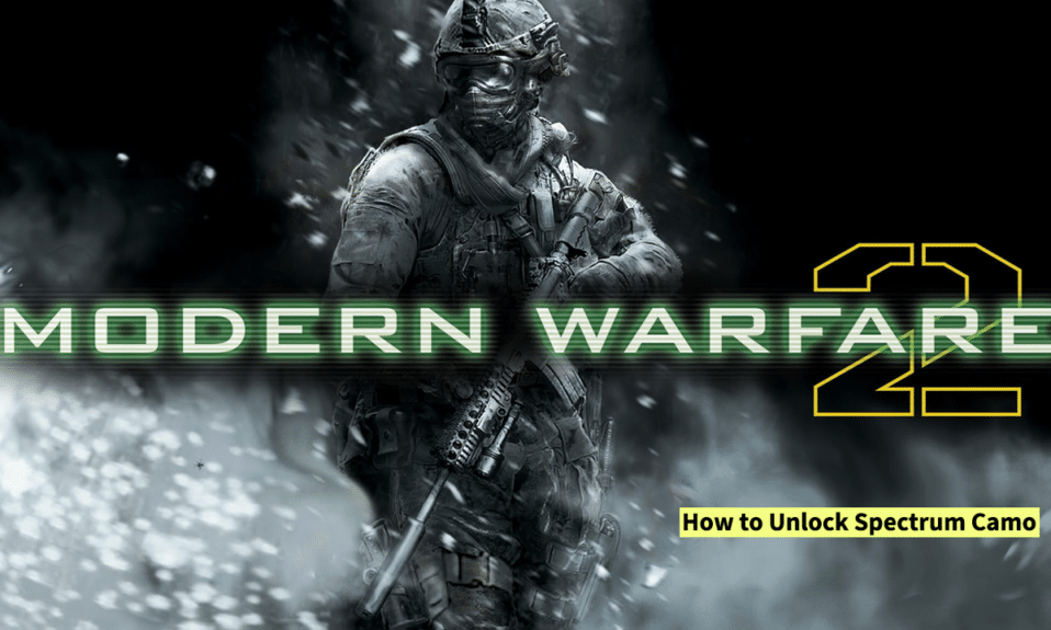 How to Unlock Spectrum Camo in MW2