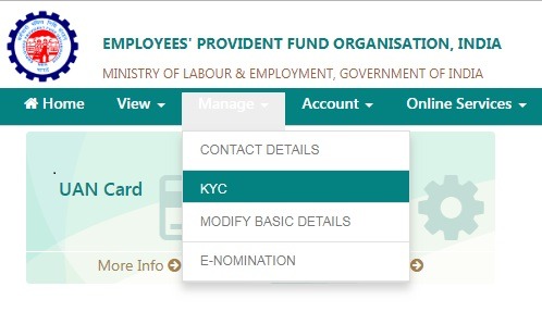 How to Update KYC Eetails for PF Withdrawal