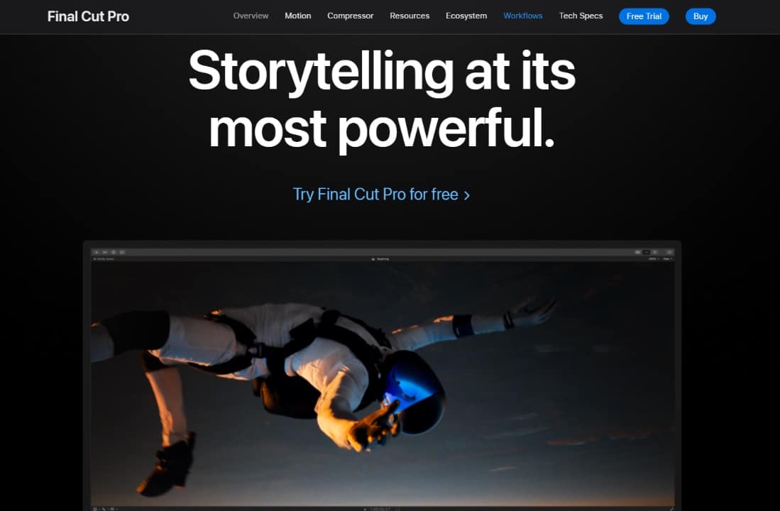 final cut pro webpage 