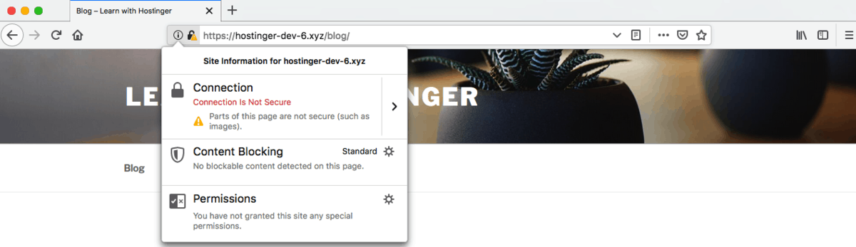 Mixed Content Warning in Firefox