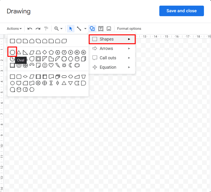 Go to Shapes and choose Oval. How to Circle a Word in Google Docs