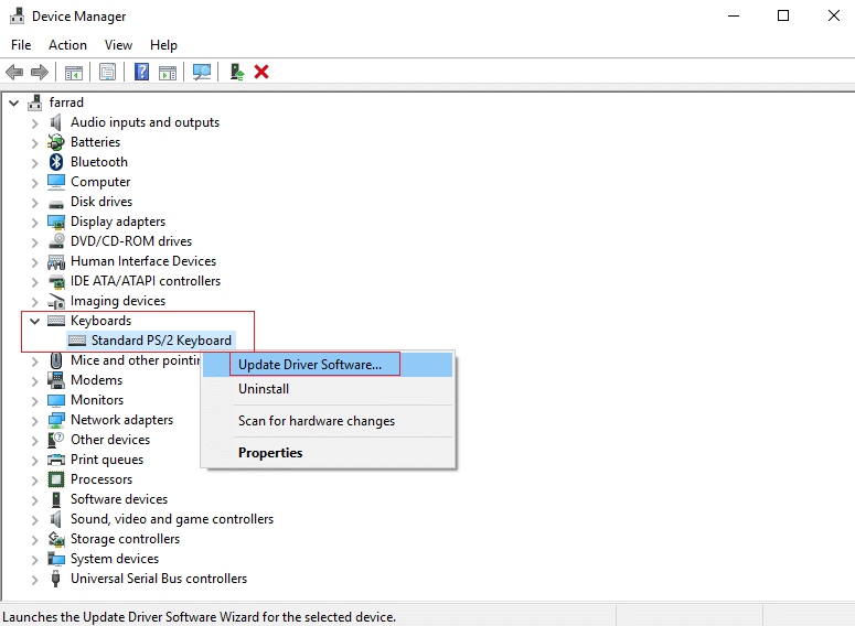 update driver software standard PS2 Keyboard. 10 Ways to Fix 0x80070015 Bitlocker the Device is Not Ready Error