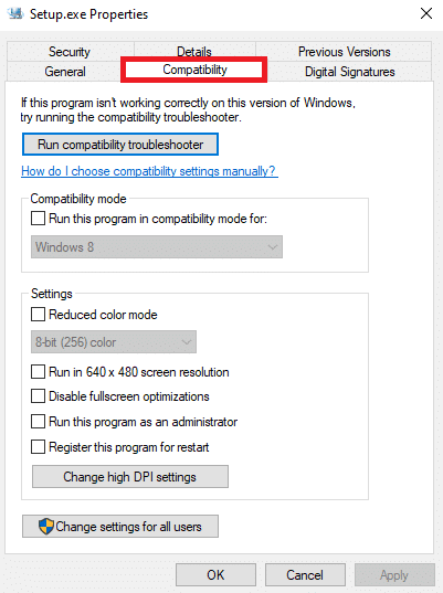 navigate to the Compatibility tab. How to Fix 0x80070015 Bitlocker the Device is Not Ready Error