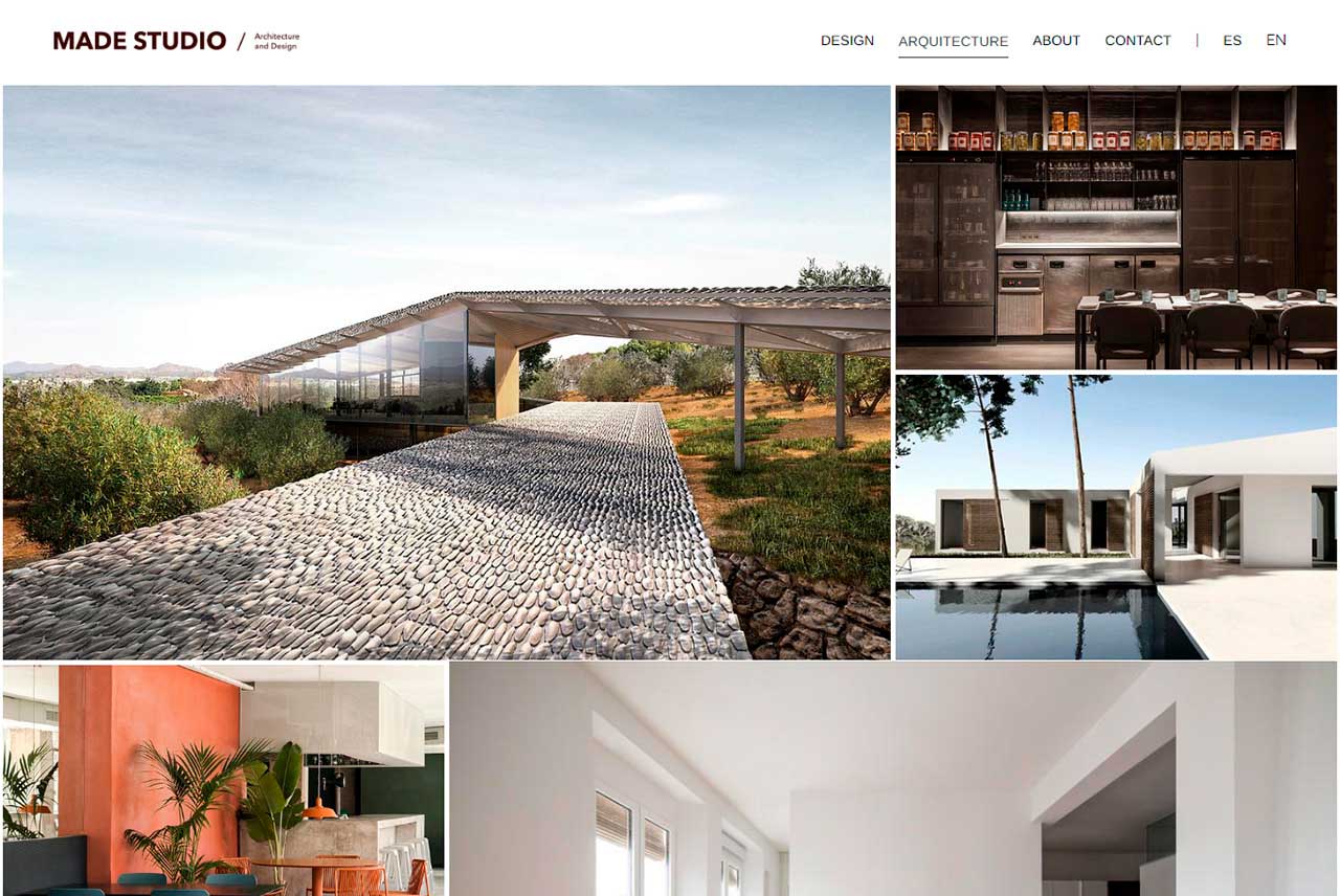 A website powered by Pixpa