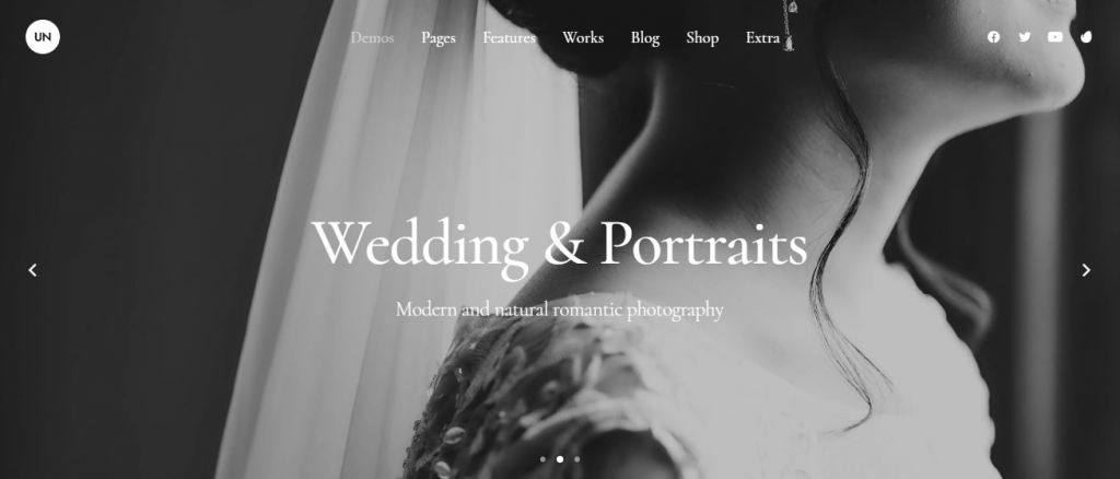 Uncode WordPress photography theme