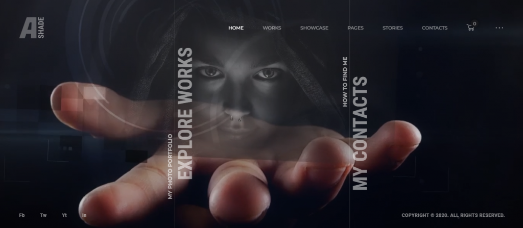 Ashade WordPress photography theme