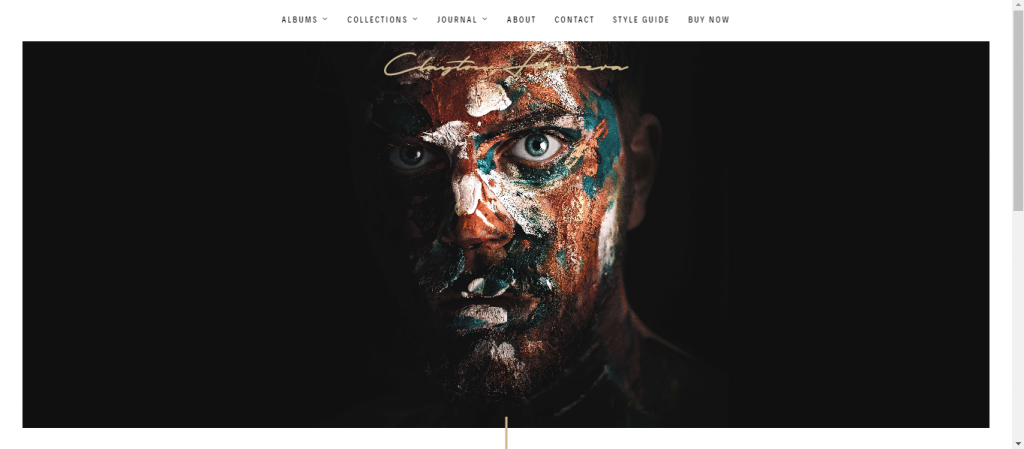 Clayton WordPress photography theme