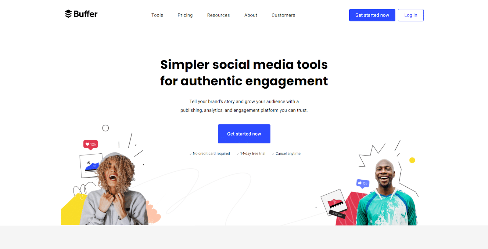 Buffer homepage