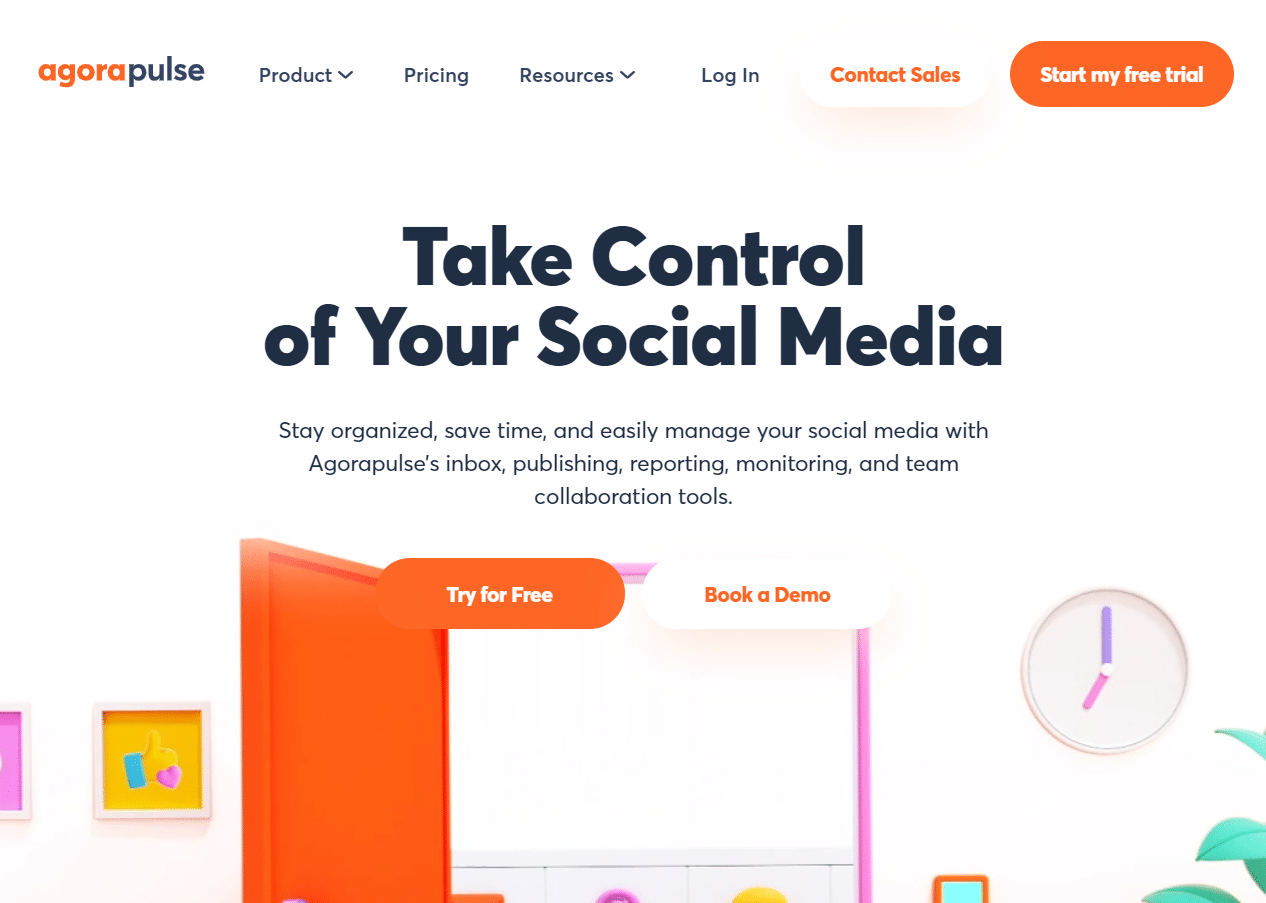 Agorapulse homepage